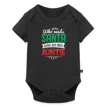 Noël Tante Descendance Famille - Body à manches courtes Premium Bébé - noir - Devant
