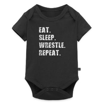 Lutte Lutte Cadeau de lutteur lutteur - Body à manches courtes Premium Bébé - noir - Devant