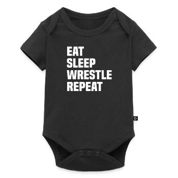 Lutte Lutte Cadeau de lutteur lutteur - Body à manches courtes Premium Bébé - noir - Devant