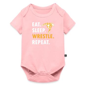 Lutte Lutte Cadeau de lutteur lutteur - Body à manches courtes Premium Bébé - rose - Devant