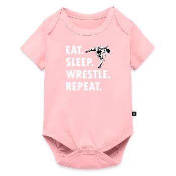 Lutte Lutte Cadeau de lutteur lutteur - Body à manches courtes Premium Bébé - rose - Devant