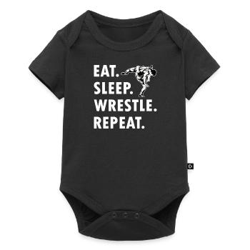 Lutte Lutte Cadeau de lutteur lutteur - Body à manches courtes Premium Bébé - noir - Devant