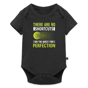 Golf Golfer Gift Hobby Club Quote - Baby Premium short-sleeve bodysuit - black - Front