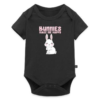 Lapins Amour d’animal - Body à manches courtes Premium Bébé - noir - Devant