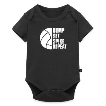 Volleyball volley servir joueur de volley-ball - Body à manches courtes Premium Bébé - noir - Devant
