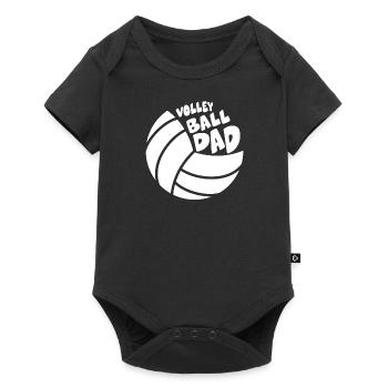 Volleyball Père Volleyball Drôle Père - Body à manches courtes Premium Bébé - noir - Devant