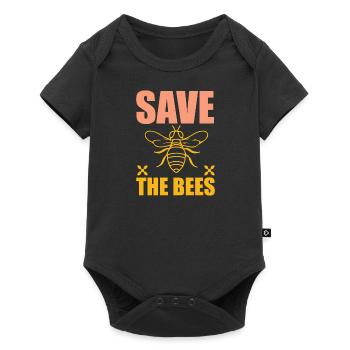 Bee - Baby Premium short-sleeve bodysuit - black - Front