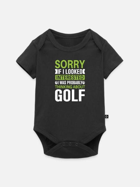 Golf golfer ... - Premium kortermet body for barn - svart
