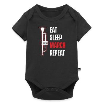Trompettes Trompettes Fanfare Trompettes - Body à manches courtes Premium Bébé - noir - Devant