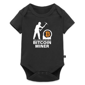 Bitcoin BTC Satoshi Miner Mining Maximalist - Baby Premium short-sleeve bodysuit - black - Front