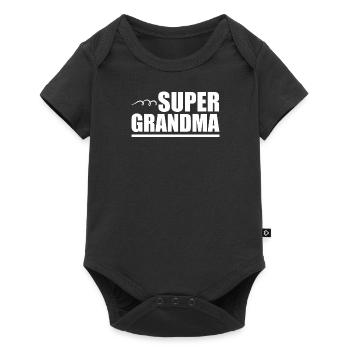 Grandma Pensioner Grandma Grandson Granddaughter Grandma - Baby Premium short-sleeve bodysuit - black - Front