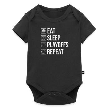Ice hockey players Playoffs - Baby Premium short-sleeve bodysuit - black - Front