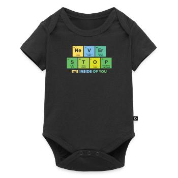 Chimiste Chimiste Etudes de chimie Professeur React - Body à manches courtes Premium Bébé - noir - Devant