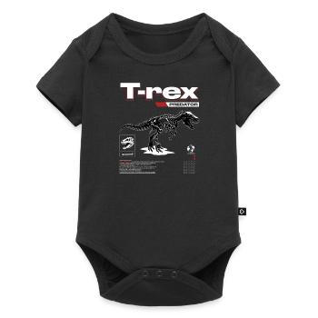 T-REX Tyrannosaurus Dinosaure - Body à manches courtes Premium Bébé - noir - Devant
