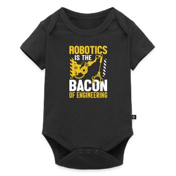 Robot Programmer Automation Technician - Baby Premium short-sleeve bodysuit - black - Front