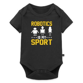 Programmeur de robots Technicien en automatisation - Body à manches courtes Premium Bébé - noir - Devant