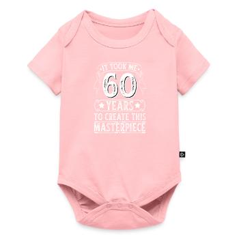 Cadeau pour les 60 ans 60 ans en disant - Body à manches courtes Premium Bébé - rose - Devant