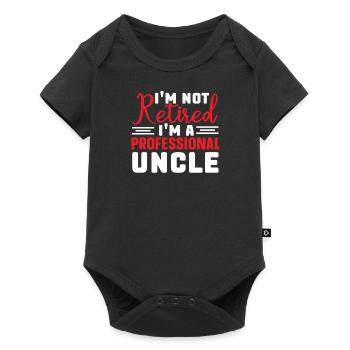 Bester Onkel Schlechter Einfluss Familie Geschenk - Baby Premium Kurzarmbody - Schwarz - Vorne