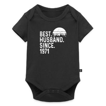 Best Husband 1971 Married Wedding Anniversary Marriage - Baby Premium short-sleeve bodysuit - black - Front
