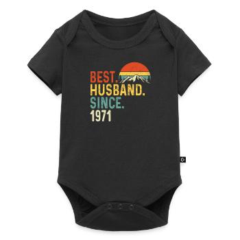 Best Husband 1971 Married Wedding Anniversary Marriage - Baby Premium short-sleeve bodysuit - black - Front