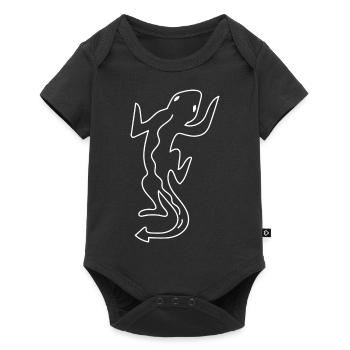 Dessin simple de gecko, de jolis lézards et - Body à manches courtes Premium Bébé - noir - Devant