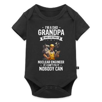 Kernenergie Spruch für Kernenergie - Baby Premium Kurzarmbody - Schwarz - Vorne