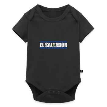 El Salvador - Baby Premium Kurzarmbody - Schwarz - Vorne