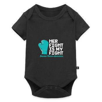 Ovarian Cancer Cancer Survivor Cancer - Baby Premium short-sleeve bodysuit - black - Front