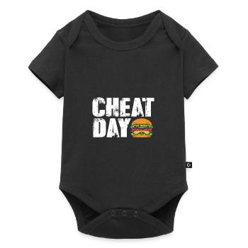 Cheeseburger Burger - Baby Premium short-sleeve bodysuit - black - Front