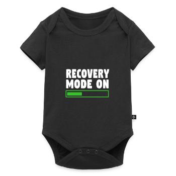 Gebrochener Arm Knochen Knochenbruch - Baby Premium Kurzarmbody - Schwarz - Vorne