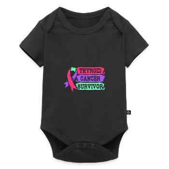 Thyroid cancer - Baby Premium short-sleeve bodysuit - black - Front