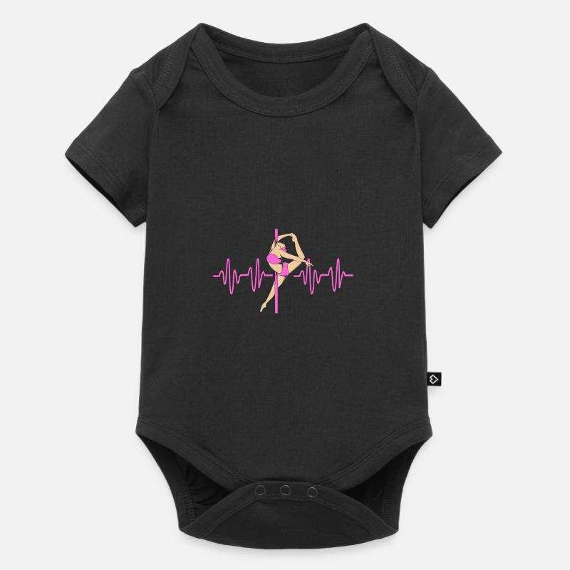 Pole Dance - Baby Premium Kurzarmbody - Schwarz