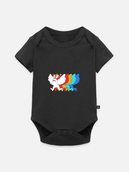 Mottenmann - Baby Premium Kurzarmbody - Schwarz
