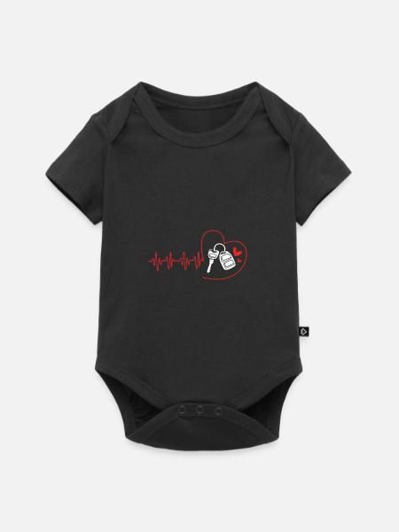 Autofahrer - Baby Premium Kurzarmbody - Schwarz