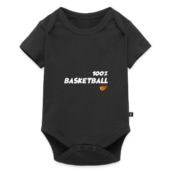 BasketBall 100% - Baby Premium short-sleeve bodysuit - black - Front