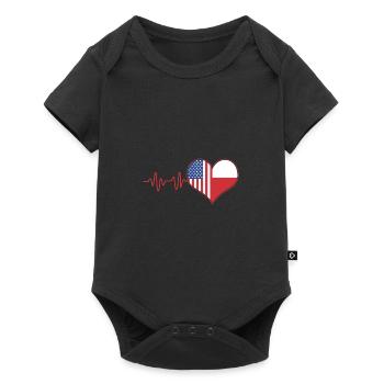 Pologne Polonais - Body à manches courtes Premium Bébé - noir - Devant
