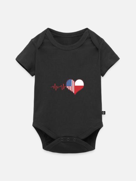 Polen Polnisch - Baby Premium Kurzarmbody - Schwarz