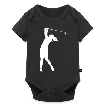 Golfeur golfeur golfeur balle de golf - Body à manches courtes Premium Bébé - noir - Devant