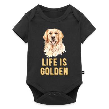 Golden Retriever - Body à manches courtes Premium Bébé - noir - Devant
