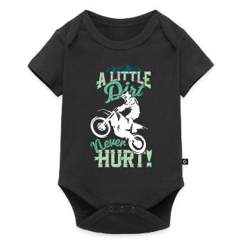 Motocross Dirt Bike cadeau pour les garçons et - Body à manches courtes Premium Bébé - noir - Devant