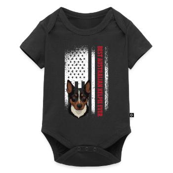 Cadeau de chien Kelpie - Body à manches courtes Premium Bébé - noir - Devant
