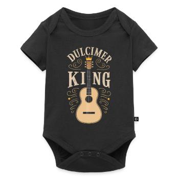 Gift for dulcimer lover - Baby Premium short-sleeve bodysuit - black - Front