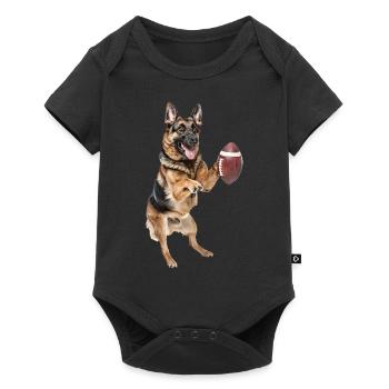 Berger allemand - Body à manches courtes Premium Bébé - noir - Devant