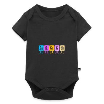 Géocaching Geocacher Geocacher Tableau périodique - Body à manches courtes Premium Bébé - noir - Devant