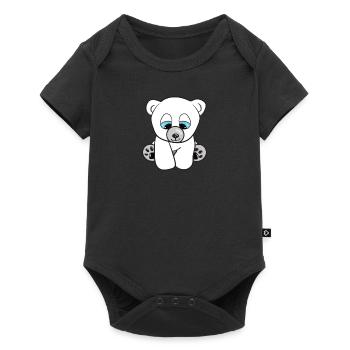 Ours polaire doux - Body à manches courtes Premium Bébé - noir - Devant