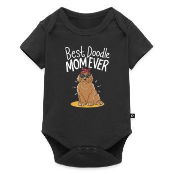 Best Doodle Mom Ever Animal Pet Dog Lover Mama - Baby Premium short-sleeve bodysuit - black - Front