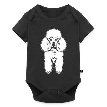 Cute Poodle Dog Sketch Dog Lover Gift - Baby Premium short-sleeve bodysuit - black - Front