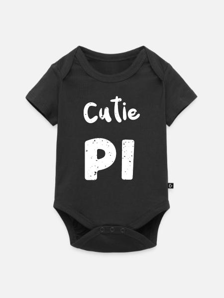 Cutie Pi - Math - Baby Premium Kurzarmbody - Schwarz