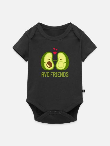 Avocado - Baby Premium Kurzarmbody - Schwarz