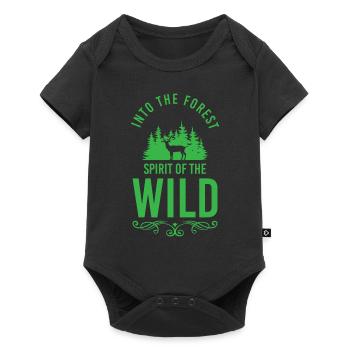 Nature Conservation Jäger Berg - Baby Premium short-sleeve bodysuit - black - Front